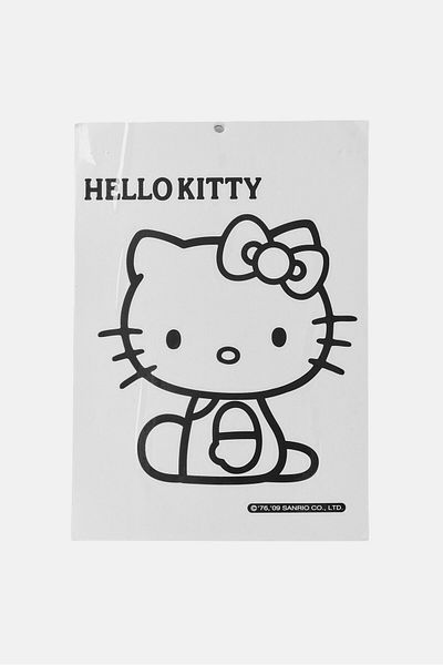 SANRIO Hello Kitty Transfer Stickers 15 L X 18 H cm, White