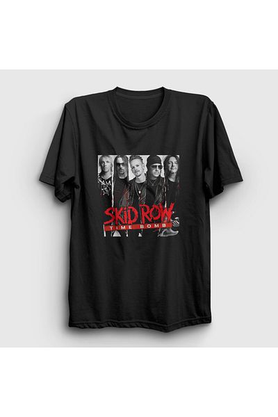 Presmono Μαύρο μπλουζάκι Unisex Time Bomb Skid Row - 432798 ττ