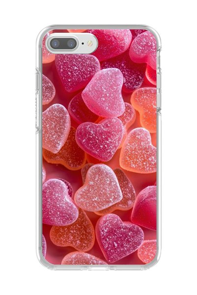 Dali Design حافظة شفافة متوافقة مع هاتف iPhone 7 Plus بتصميم كاندي