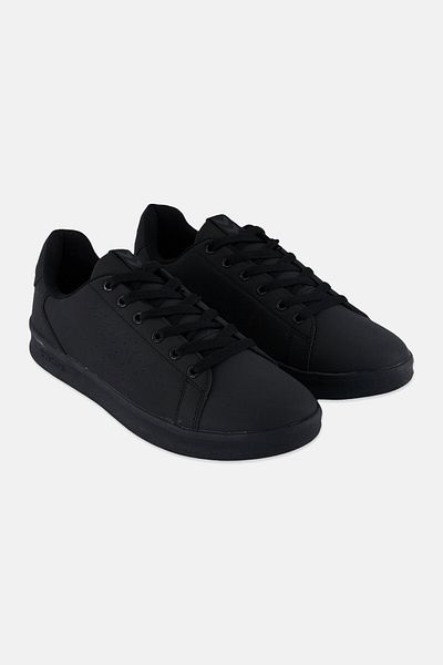 hummel Kids Boy Busan Synth Lace Up Training Shoes, Black