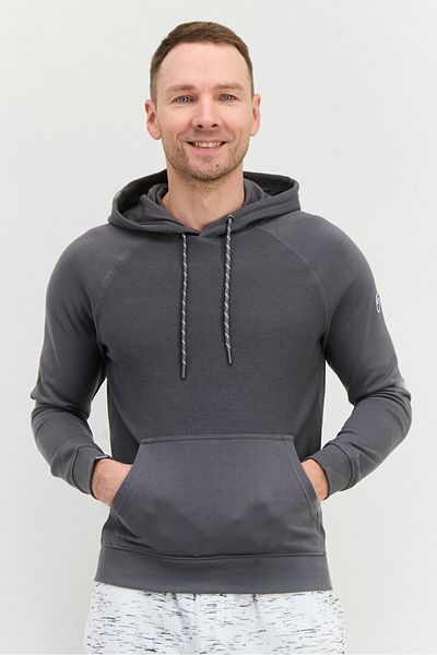 Penfield Men Hooded Brand Logo Long Sleeves Sweatshirt, Grey