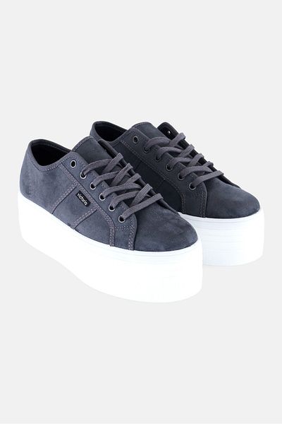 Victoria Women Lace Up Outdoor Shoes, Dark Grey
