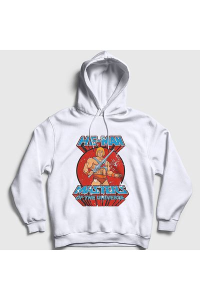 Presmono Φούτερ Unisex με λευκή κουκούλα He-Man - Masters Of The Universe 432230 ττ