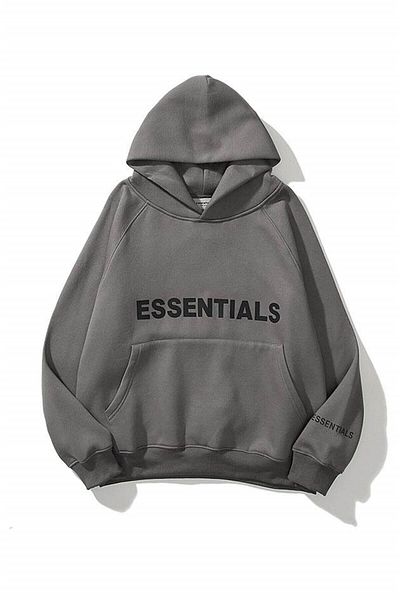 Trendiz Unisex Anthrazit Essentials Sweatshirt Kapuzenpullover