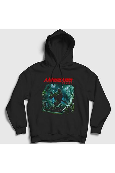 Presmono Μαύρο φούτερ με κουκούλα Feast Annihilator Unisex - 464718 ττ