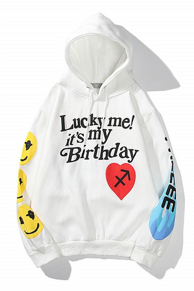 Trendiz Unisex It&#39;s My Birthday White φούτερ Hoodie