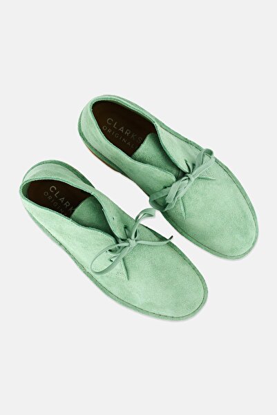 CLARKS Men Standard Desert Boot Lace Up Casual Shoes, Light Green