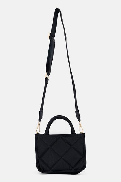 Vince Camuto Women Ravello Quilted Cross Body Bag 17 H X 23 L X 12 W Cm, Black
