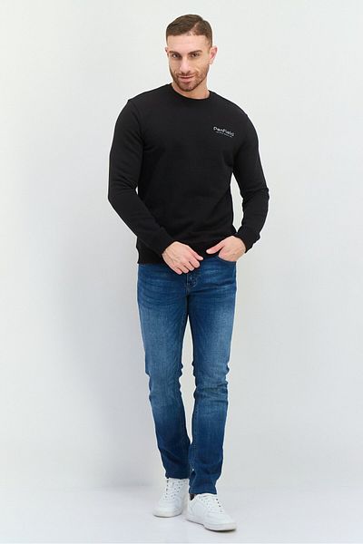 Penfield Men Crew Neck Long Sleeve Printed Sweatshirt, Black