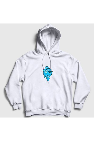 Presmono Watergirl Dear Unisex φούτερ με λευκή κουκούλα - Παιχνίδι φωτιάς και νερού 457730 ττ