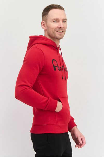 Penfield Men Hooded Brand Logo Long Sleeves Hoodies, Red