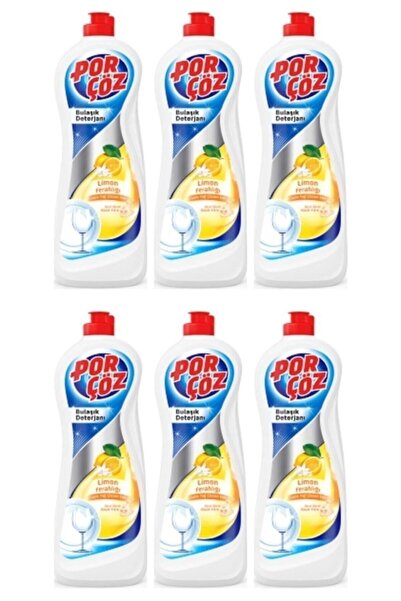 Porçöz Bulaşık Deterjanı Limon Ferahlığı 6 x 675 ML