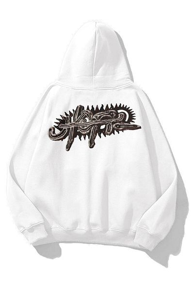 Trendiz Unisex Utopia Psycho Travis Scott Φούτερ Hoodie White
