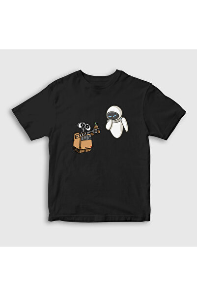 Presmono Crno unisex dete T-shirt - Poklon Wall E Eve 427551tt