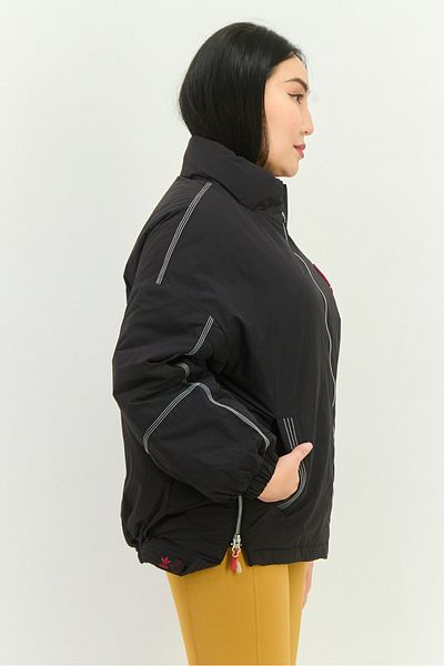 adidas Women Spotswear Fit Long Sleeve Outdoor Jacket ,black