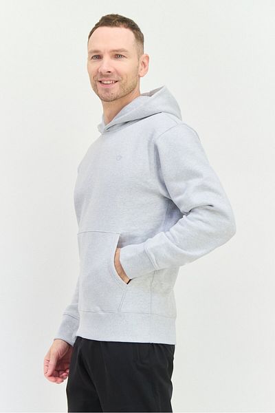 adidas Men Sportswear Fit Long Sleeves Outdoor Hooded Sweatshirt, Grey