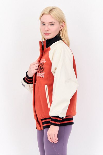 adidas Women Sportswear Fit Long Sleeve Outdoor Jacket, Rust