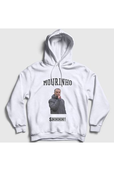 Presmono Φούτερ με λευκή κουκούλα Jose Mourinho Unisex - SHHHH 429739 ττ