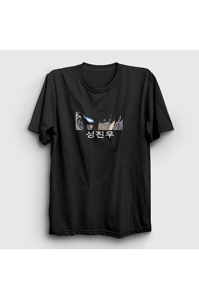 Presmono Μπλουζάκι Arise Sung Jinwoo Unisex Μαύρο Leveling - 434541 ττ