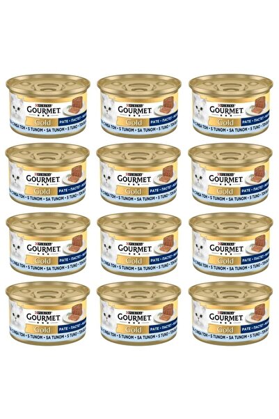 Gourmet Purina Gold Kıyılmış Ton Balıklı Konserve Yetişkin Kedi Maması 12 X 85 G