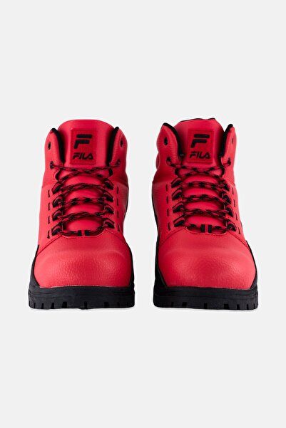 FILA Men Derail Lace Up Outdoor Boots, Red