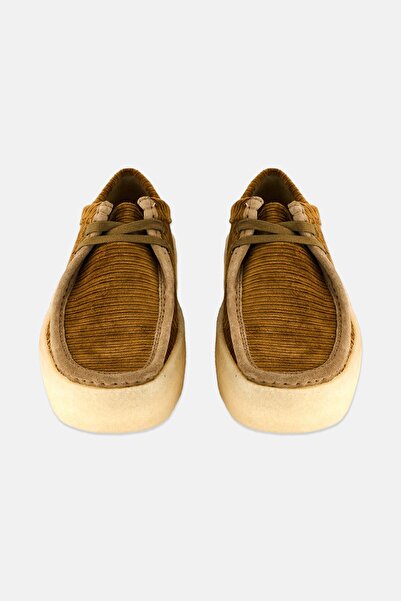 CLARKS Men Wallabee Cup Lace Up Casual Shoes, Dark Tan