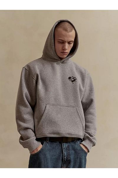 Cupla Hanorac unisex What a Time To Be Outside Gri