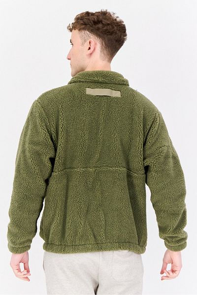 adidas Men Sportswear Fit Long Sleeve Outdoor Jacket, Olive