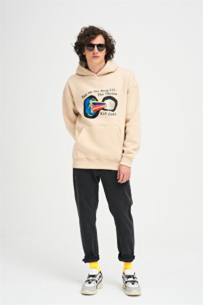 Trendiz Unisex Mikina Muž Na Měsíci Mikina Kámen