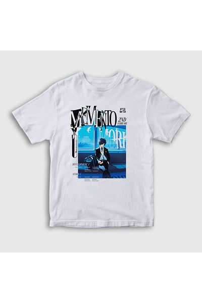 Presmono Λευκό Makoto Game Unisex Παιδικό T-Shirt - Persona 3, 456712 ττ