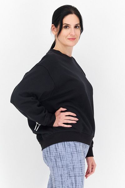 adidas Women Sportswear Fit Training Sweatshirt, Black
