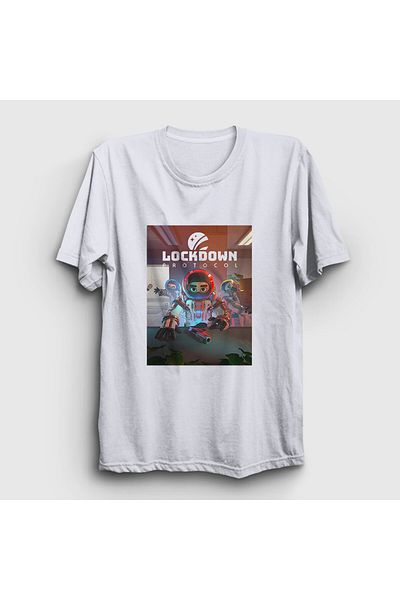 Presmono Λευκό μπλουζάκι Unisex Game Lockdown - 476823 ττ