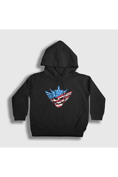 Presmono Унисекс детски суитшърт с качулка в черен цвят - American Nightmare Wwe Cody Rhodes Logo 453487tt