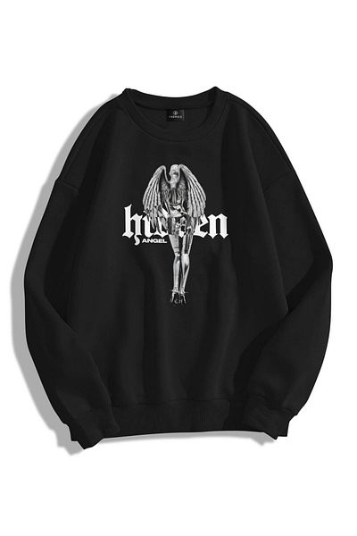 Trendiz Φούτερ Unisex Hidden Crew Neck Φούτερ με κουκούλα