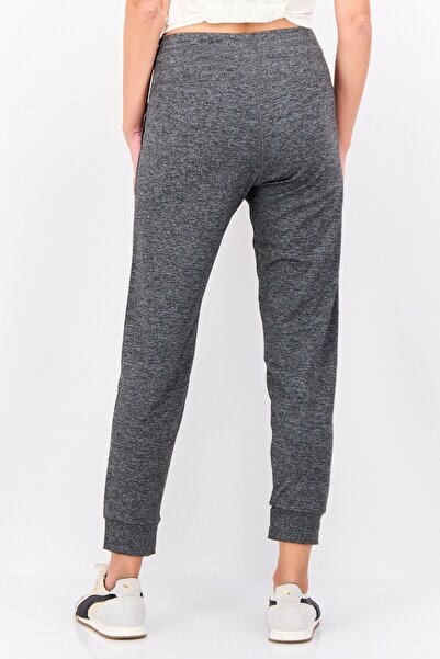 Hype Women Drawstring Heather 28 Inseam Sweatpants, Dark Grey