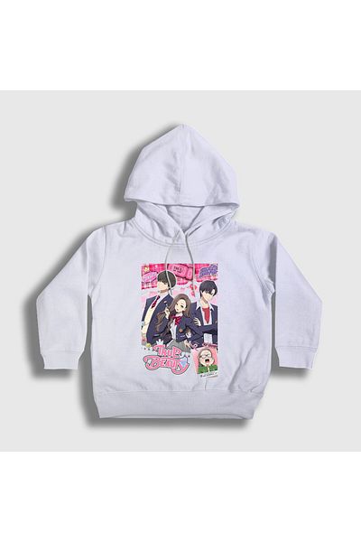 Presmono Hanorac alb pentru copii unisex cu model Anime True Beauty - 473721 tt