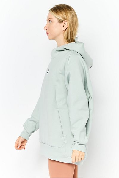 adidas Women Sportswear Fit Brand Logo Outdoor Hoodie, Light Sage Green
