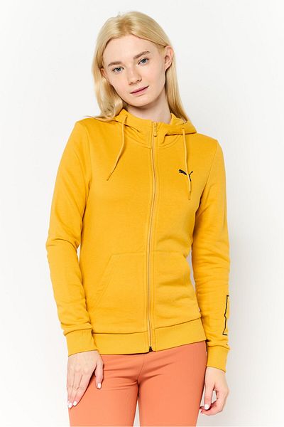 Puma Women Regular Fit Long Sleeves Outdoor Sweatshirt, Mustaed