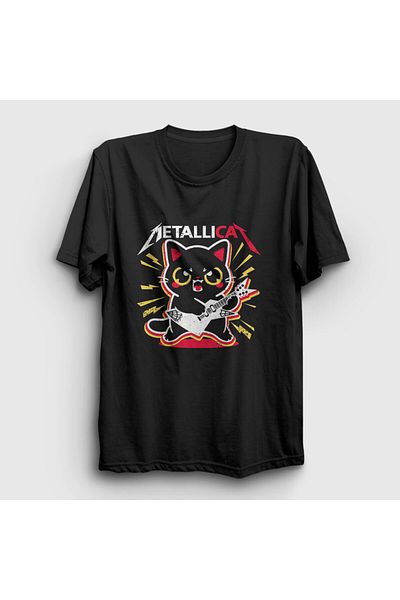 Presmono Μαύρο μπλουζάκι Metallicat Metallica Unisex - 460471 ττ