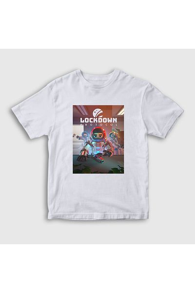 Presmono Tricou alb unisex pentru copii - Protocolul de blocare a jocului 476852 tt