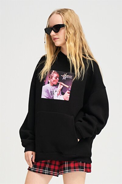 Trendiz Unisex Hannah Montana Sweatshirt Hoodie Black
