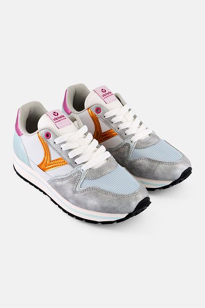 Victoria Women Brand Logo Lace Up Casual Shoes, White