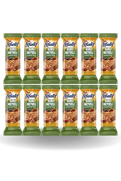 Eti Lifalif Dried Fruit Muesli Bar 35 g 12 Pieces 1 Box