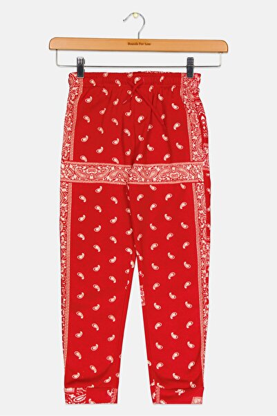 Originals by Brooklyn Cloth بنطال رياضي بطبعة بيزلي ورباط للرباط للأولاد الصغ...