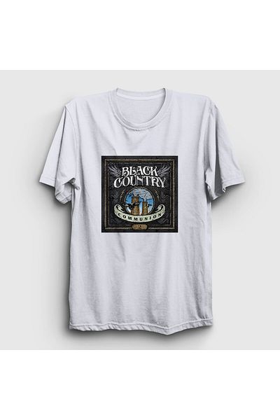 Presmono Unisex Λευκό Μαύρο T-Shirt Country Communion 2 - 446043 ττ