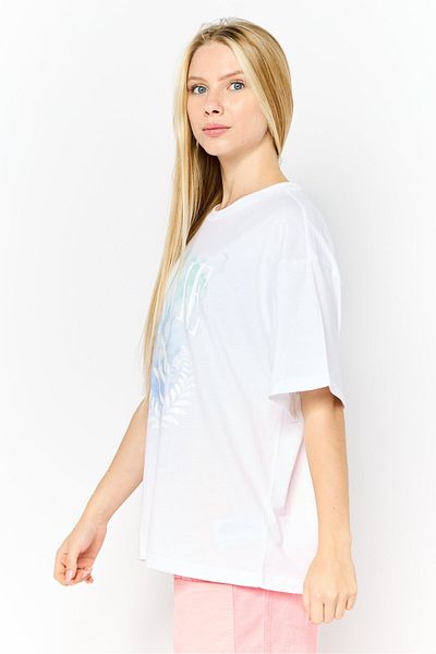 Puma Women Sportswear Fit Short Sleeve Outdoor T Shirts, White Combo
