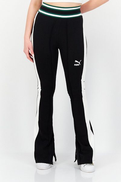 Puma Women Sportswear Fit Brand Logo Outdoor Sweatpants, Black