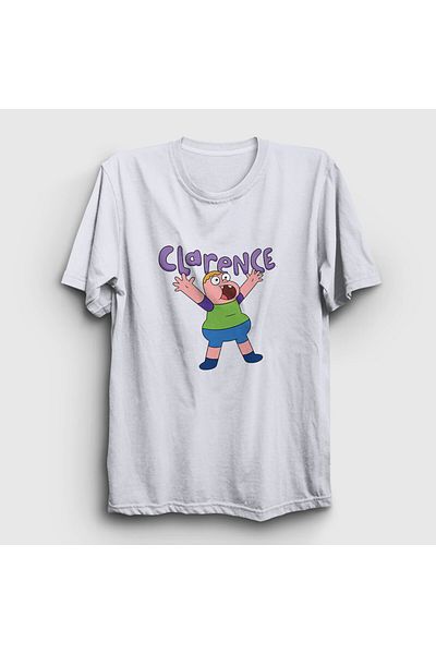 Presmono Λευκό μπλουζάκι Happy Clarence Unisex - 458383 ττ