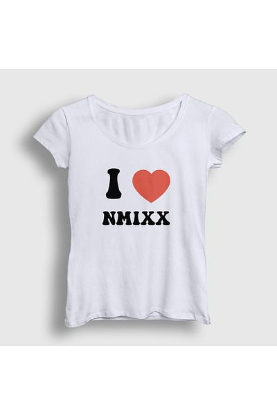 Presmono Tricou alb Nmixx K Pop pentru femei - 435521 tt