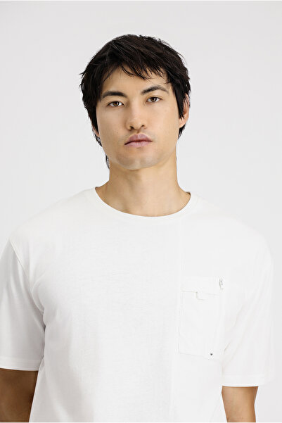 Kiğılı Βαμβακερό μπλουζάκι με λαιμόκοψη Oversize